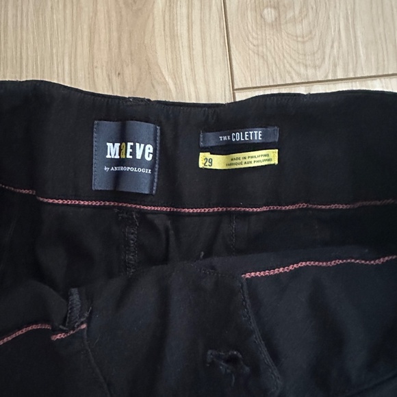 Mauve by Anthropologie The Colette Black Wide Leg Pants - Size 29 - Picture 3 of 5